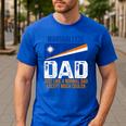 Marshallese Dad Marshall Islands Flag For Father's Day Men's Casual T-Shirt Royal Blue