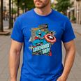 Marvel Captain America Legendary Dad Father's Day Men's Casual T-Shirt Royal Blue