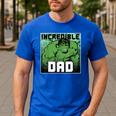 Marvel Comics Avengers Father's Day Hulk Incredible Dad Men's Casual T-Shirt Royal Blue