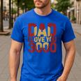 Marvel Iron Man Dad I Love You 3000 Text Fill Father's Day Small Men's Casual T-Shirt Royal Blue