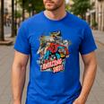 Marvel Spider-Man Amazing Dad Father's Day Men's Casual T-Shirt Royal Blue Marvel Spider-Man Amazing Dad Father's Day Men's Casual T-Shirt Royal Blue