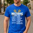 Mechanic Men Dad Hourly Rate Car Auto Garage Mechanic Men's Casual T-Shirt Royal Blue