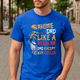 Men Anime Father's Day Anime Dad Except Way Cooler Men's Casual T-Shirt Royal Blue