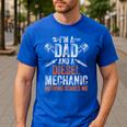 For Men Father's Day Halloween Diesel Mechanic Dad Men's Casual T-Shirt Royal Blue