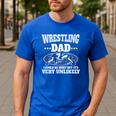 For Men Freestyle Wrestling Dad Men's Casual T-Shirt Royal Blue