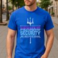 Mermaid Security Merman Merdad Mermaid Squad Fathers Day Dad Men's Casual T-Shirt Royal Blue