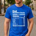 Miftees Fathers Day Tees Dad Nutrition Facts Men's Casual T-Shirt Royal Blue