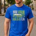Mini Van Mega Fun Mom Dad T-Shirt Men's Casual T-Shirt Royal Blue