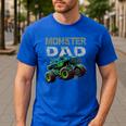 Monster Truck Dad Family Matching Monster Truck Lovers Men's Casual T-Shirt Royal Blue Monster Truck Dad Family Matching Monster Truck Lovers Men's Casual T-Shirt Royal Blue