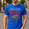 Monster Truck Dad Father's Day Men Men's Casual T-Shirt Royal Blue