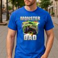 Monster Truck Dad Monster Truck Are My Jam Adults Kids Men's Casual T-Shirt Royal Blue