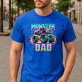 Monster Truck Dad Monster Truck Are My Jam Truck Lovers Men's Casual T-Shirt Royal Blue