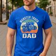 Monster Truck Dad Shirt Retro Vintage Monster Truck Shirt Men's Casual T-Shirt Royal Blue