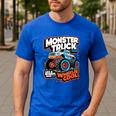Monster Truck Dad Wheelie Cool Like Normal Dad Men's Casual T-Shirt Royal Blue