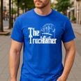 Monster Truck Jam Truckfather Dad Father UTE Pickup Men's Casual T-Shirt Royal Blue