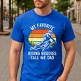 Motorcycle Dad Dirt Bike Shirt Motocross Riding Buddies Men's Casual T-Shirt Royal Blue