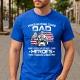 National Guard Graduation Proud National Guard Dad Men's Casual T-Shirt Royal Blue
