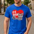 Nebelung Cat 1 Dad Father's Day Daddy Heart Decor For Men Women Kids Men's Casual T-Shirt Royal Blue Nebelung Cat 1 Dad Father's Day Daddy Heart Decor For Men Women Kids Men's Casual T-Shirt Royal Blue