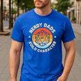 Nerdy Dads Build Character Men's Casual T-Shirt Royal Blue Nerdy Dads Build Character Men's Casual T-Shirt Royal Blue