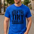 New Dad Est Keep Tiny Human Alive First Time Father's Day Men's Casual T-Shirt Royal Blue