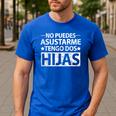 No Puedes Asustarme Tengo Dos Hijas Tshirt Spanish Dad Shirt Men's Casual T-Shirt Royal Blue
