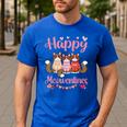 Norwegian Forest Cat Happy Meowentines Valentine Dad Mom Men's Casual T-Shirt Royal Blue
