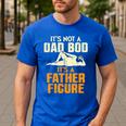 Not Dad BOD Its A Father Figure Fathers Day Daddy Papa Men's Casual T-Shirt Royal Blue
