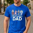NUTCRACKER DAD Fun Christmas Ballet Parent Meme Men's Casual T-Shirt Royal Blue NUTCRACKER DAD Fun Christmas Ballet Parent Meme Men's Casual T-Shirt Royal Blue