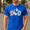 One Silly Goose Dad 1st First Birthday Family Matching Party Men's Casual T-Shirt Royal Blue