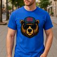 Papa Bear Father's Day Great Dad Joke Men's Casual T-Shirt Royal Blue Papa Bear Father's Day Great Dad Joke Men's Casual T-Shirt Royal Blue