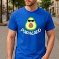 Papacado Avocado Dad Daddy Father's Day Men's Casual T-Shirt Royal Blue Papacado Avocado Dad Daddy Father's Day Men's Casual T-Shirt Royal Blue