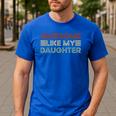 Parents' Day Quote Awesome Like My Daughter Cool Dad Men's Casual T-Shirt Royal Blue