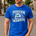 Persian Cat Dad Persian Cats Persian Cat Lover Men's Casual T-Shirt Royal Blue Persian Cat Dad Persian Cats Persian Cat Lover Men's Casual T-Shirt Royal Blue