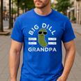 Pickle Pun Big Dill Grandpa Dad Joke Grandfather Humor Men's Casual T-Shirt Royal Blue Pickle Pun Big Dill Grandpa Dad Joke Grandfather Humor Men's Casual T-Shirt Royal Blue
