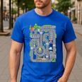 Play Cars On Dad's Back Shirt Kids And Fathers Play Men's Casual T-Shirt Royal Blue Play Cars On Dad's Back Shirt Kids And Fathers Play Men's Casual T-Shirt Royal Blue