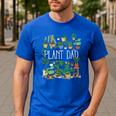 Potted Plant Dad Men's Casual T-Shirt Royal Blue