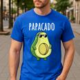 Pregnancy Announcement Shirts Men Dad Papacado Men's Casual T-Shirt Royal Blue