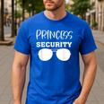 Princess Security Perfects For Dad Orr Boyfriend Small Men's Casual T-Shirt Royal Blue