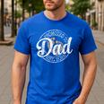 Promoted To Dad Est 2026 Stamp First Time Daddy To Be Men's Casual T-Shirt Royal Blue Promoted To Dad Est 2026 Stamp First Time Daddy To Be Men's Casual T-Shirt Royal Blue