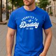 Promoted To Daddy Est 2026 First Time Dad Men's Casual T-Shirt Royal Blue Promoted To Daddy Est 2026 First Time Dad Men's Casual T-Shirt Royal Blue