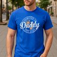 Promoted To Daddy Est 2026 Stamp First Time Dad To Be Men's Casual T-Shirt Royal Blue