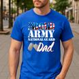 Proud Army National Guard Dad Fathers Day Shirt Men Men's Casual T-Shirt Royal Blue