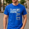 Proud Dad Of A 2026 Graduate Grad Senior Father Graduation Men's Casual T-Shirt Royal Blue Proud Dad Of A 2026 Graduate Grad Senior Father Graduation Men's Casual T-Shirt Royal Blue