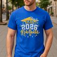 Proud Dad Of A 2026 Graduate Grad Senior Graduation Father Men's Casual T-Shirt Royal Blue