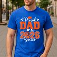 Proud Dad Of A 2026 Senior Basketball Graduation Family Men's Casual T-Shirt Royal Blue