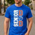 Proud Dad Of A 2026 Senior Graduate Basketball Senior 26 Men's Casual T-Shirt Royal Blue