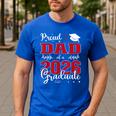 Proud Dad Of a Class Of 2026 Graduate For Graduation Men's Casual T-Shirt Royal Blue