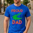 Proud Dad Of A Gator Unique Idea For Fathers Day Men's Casual T-Shirt Royal Blue