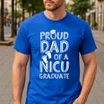 Proud Dad NICU Graduate Newborn Nurse Men's Casual T-Shirt Royal Blue Proud Dad NICU Graduate Newborn Nurse Men's Casual T-Shirt Royal Blue
