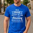 Proud Father In Law Shirt Dad Fathers Day Ideas Men's Casual T-Shirt Royal Blue